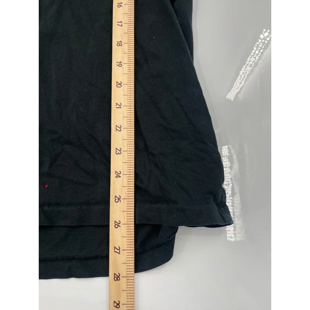 Polo Ralph Lauren Mens Black V-Neck T-Shirt Red Pony Logo Size 2XB